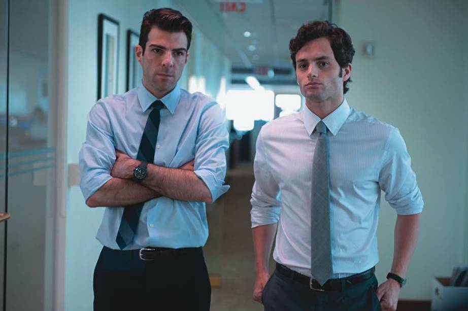 Zachary Quinto e Penn Badgley: à beira da demissão no drama Margin Call — O Dia Antes do Fim