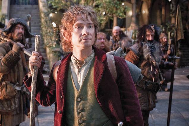 Martin Freeman é o protagonista de O Hobbit - Uma Jornada Inesperada, aventura inspirada no livro de J.R.R. Tolkien