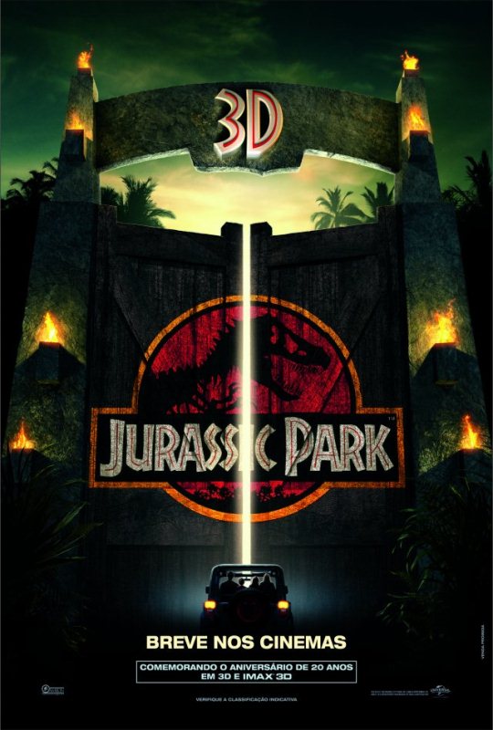 Jurassic Park 3D: pôster do filme