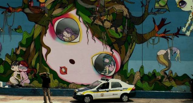 Cidade Cinza: grafites feitos por artistas