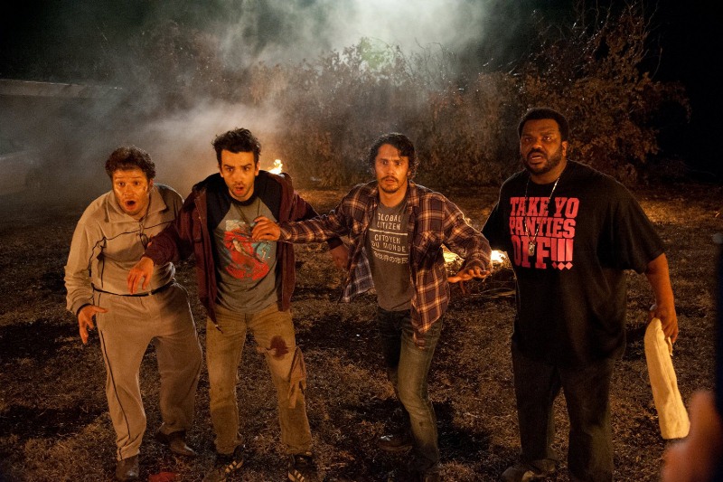 É o Fim: eles enfrentarão um apocalipse zumbi