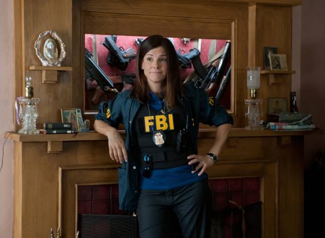 As bem-armadas: a atriz Sandra Bullock no papel de uma policial As bem-armadas: a atriz Sandra Bullock no papel de uma policial