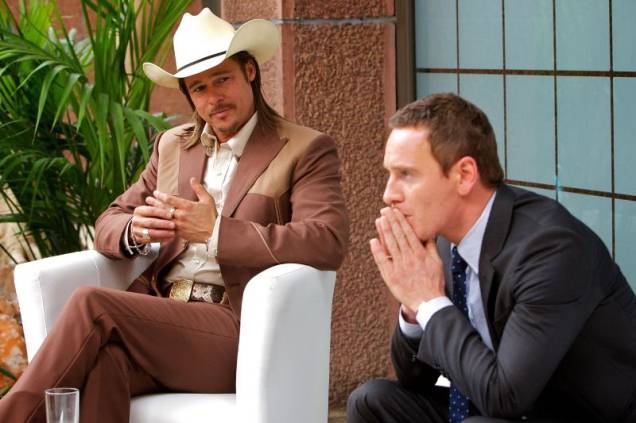 O Conselheiro do Crime: os atores Brad Pitt e Michael Fassbender O Conselheiro do Crime: os atores Brad Pitt e Michael Fassbender