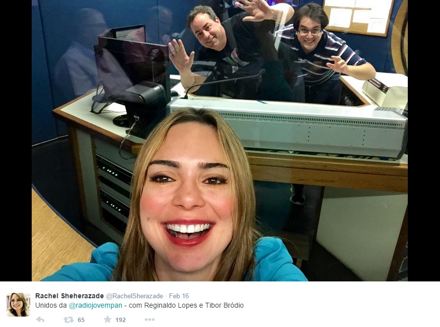 Selfie de Rachel Sheherazade vira meme na internet