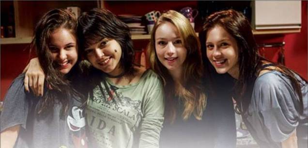 Confissões de Adolescente - Filme: as atrizes Clara Tiezzi, Isabella Camero, Malu Rodrigues e Sophia Abrahão