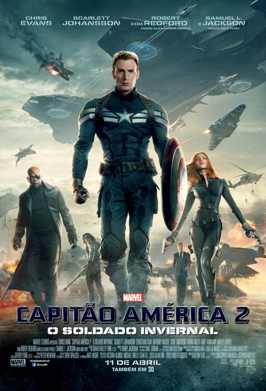 Capitão América 2 - O Soldado Invernal: pôster do filme