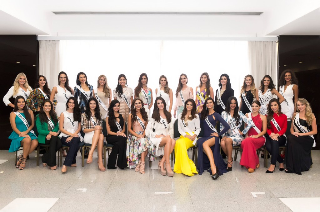 As candidatas do Miss Brasil 2015 (Foto: Lucas Ismael/Band)