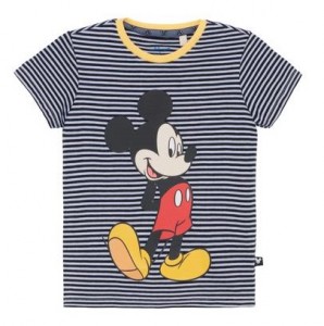 Camiseta listrada, estampa Mickey : R$ 29,99