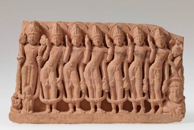 Navagraha - Os Nove Planetas: escultura em pedra do século XII está exposta em Índia
