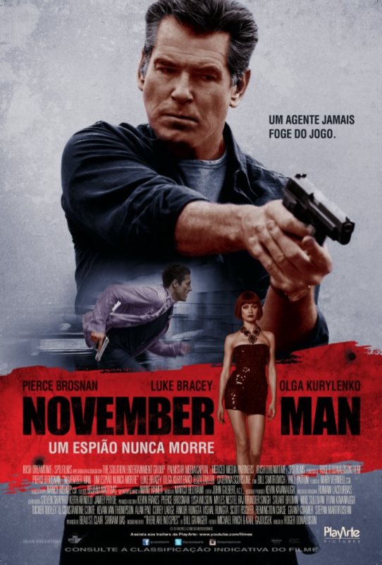 November Man - Um Espião Nunca Morre: pôster do filme
