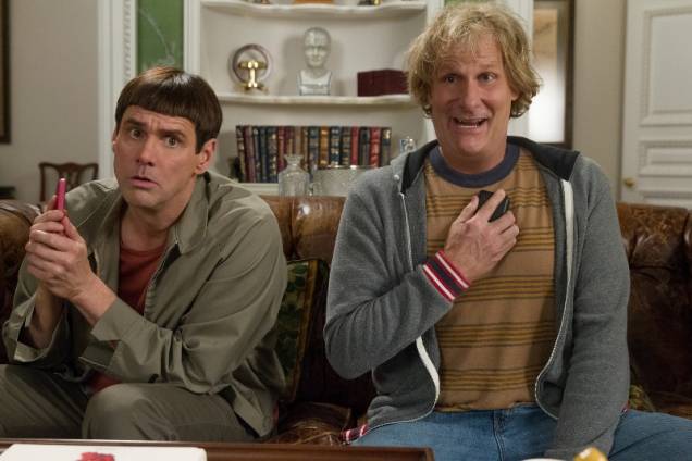 Debi e Lóide 2: os inseparáveis Lloyd Christmas (Jim Carrey) e Harry Dunne (Jeff Daniels) Debi e Lóide 2: os inseparáveis Lloyd Christmas (Jim Carrey) e Harry Dunne (Jeff Daniels)