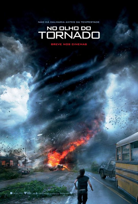 No Olho do Tornado: pôster do filme