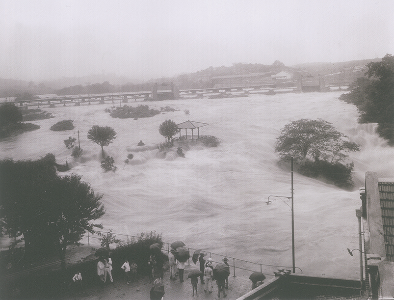 Enchente do Rio Tietê, na cidade de Salto, em 1929