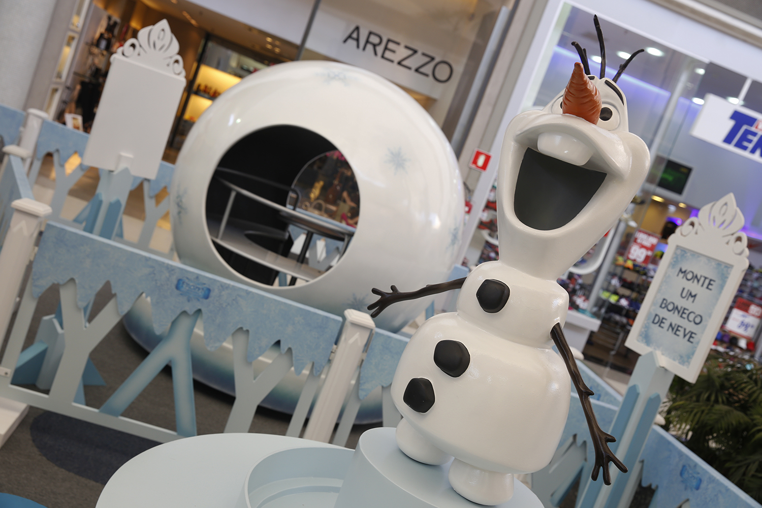 "Frozen" no Shopping Tamboré
