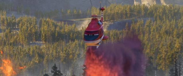 Aviões 2 - Heróis do Fogo ao Resgate: combatendo incêndios