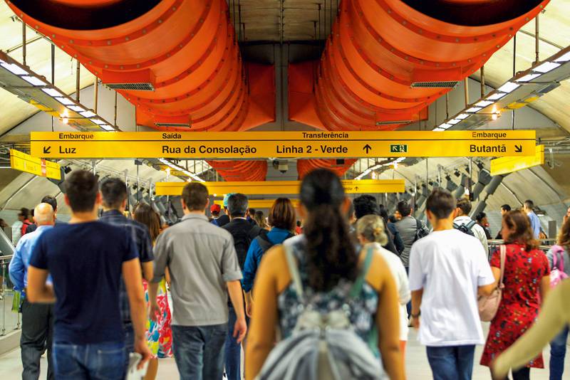 Estação Paulista do Metrô - Linha 4-Amarela