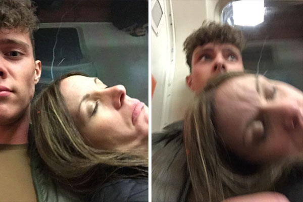 Jovem flagra cochilo de mulher durante viagem de metrô e selfie divertida faz sucesso na internet