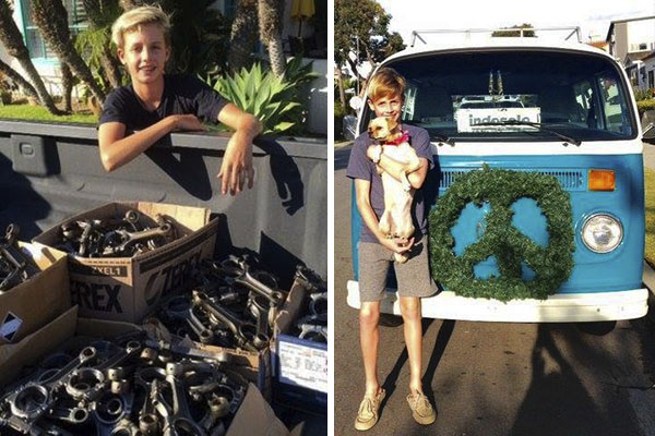 Aos 13 anos , adolescente é CEO de empresa de reciclagem e doa lucros para ONG que ajuda crianças sem-teto