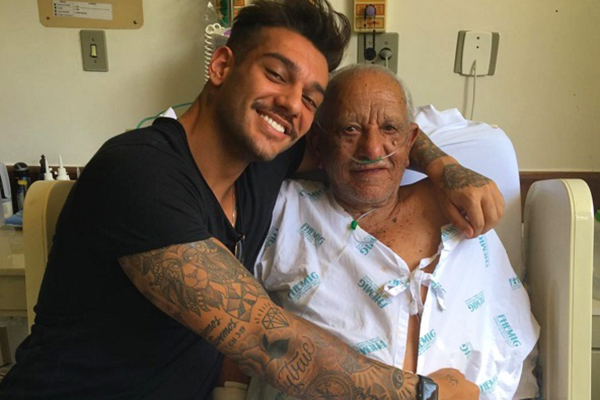 Lucas Lucco é criticado pela prima após publicar foto com avô no hospital
