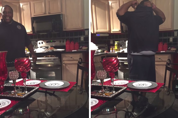 Pai de primeira viagem chora muito ao descobrir que esposa está gravida após 17 anos de tentativas