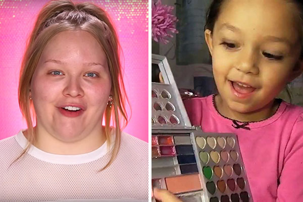 Em vídeo, blogueira faz maquiagem completa usando kit para crianças e resultado surpreende