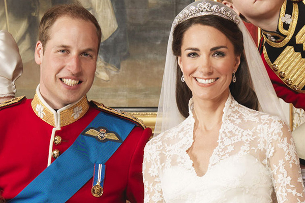 Príncipe William e Kate Middleton ganham homenagem no aniversário de cinco anos de seu casamento