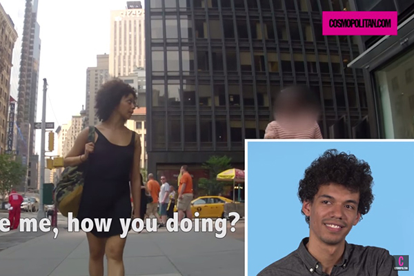 Homens assistem suas namoradas sendo cantadas na rua e não ficam nada satisfeitos