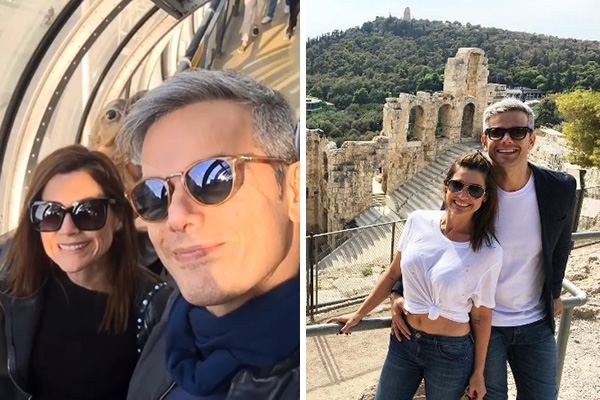 De férias na Grécia, Flávia Alessandra e Otaviano Costa publicam fotos “sensuais” do passeio na Europa