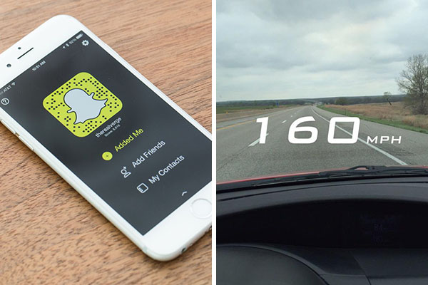 Snapchat e adolescente de 18 anos estão sendo processados após acidente de carro
