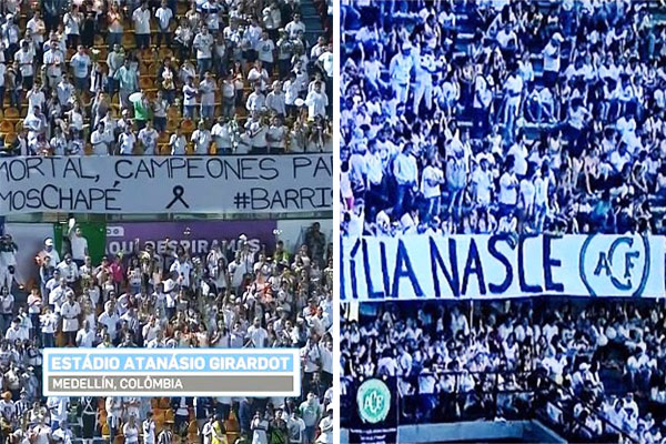 Rede Globo não transmite homenagem do Atlético Nacional e recebe críticas nas redes sociais