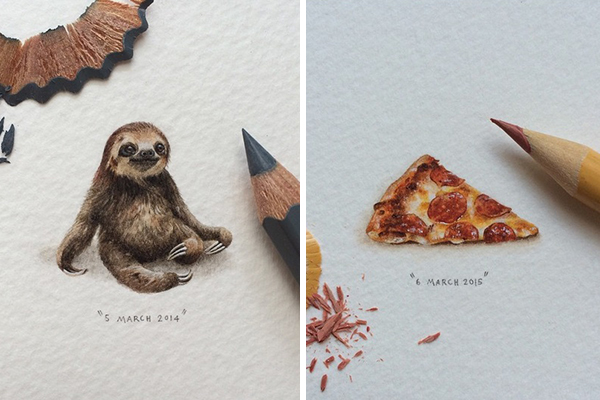 Instagram com pinturas minúsculas faz sucesso na internet