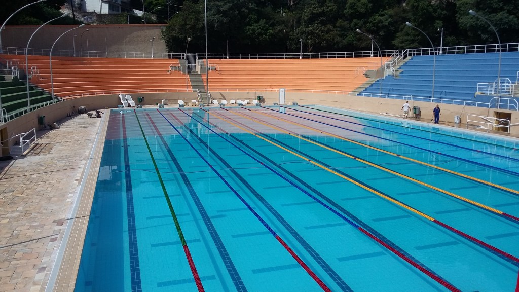 Piscina agora possui as medidas olímpicas (Foto: Divulgação)