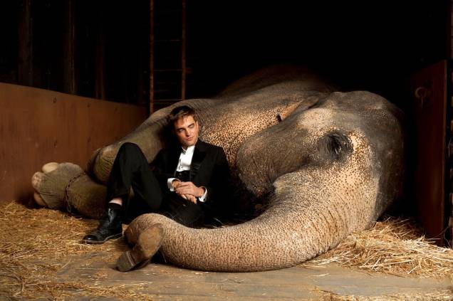 O astro Robert Pattinson: protagonista do açucarado romance de época Água para Elefantes O astro Robert Pattinson: protagonista do açucarado romance de época Água para Elefantes