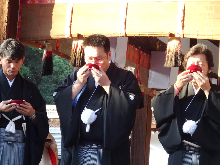 Alexandre: cerimônia para se tornar o primeiro Sake Samurai (Fotos: acervo pessoal)