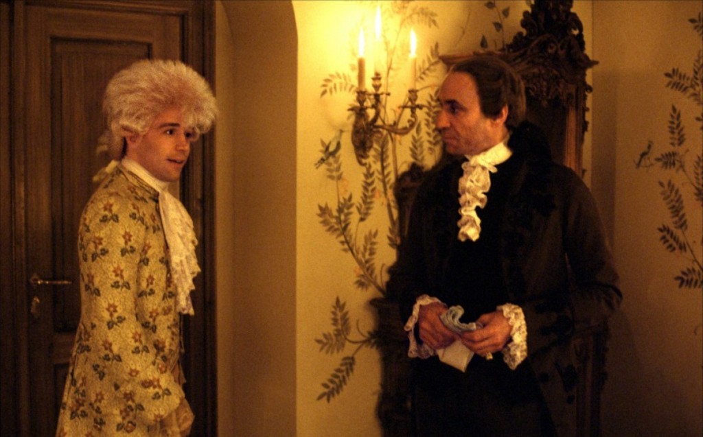 Mozart e Salieri no deslumbrante Amadeus: vencedor de oito prêmios no Oscar