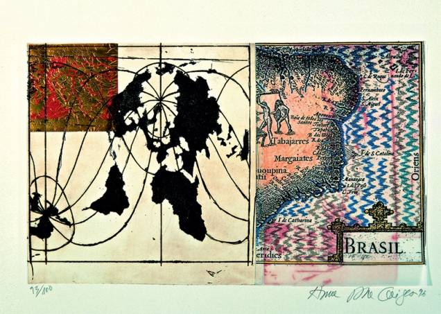 Brasil 1500-1996, de Anna Bella Geiger: a obra integra a mostra Circuitos Cruzados