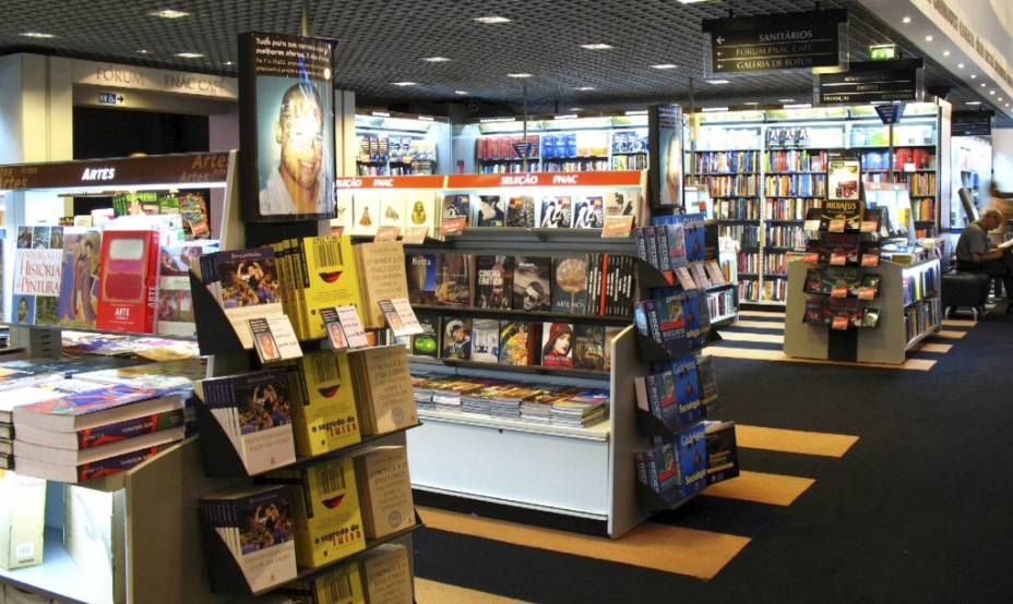 Área de livros da Fnac da Avenida Paulista