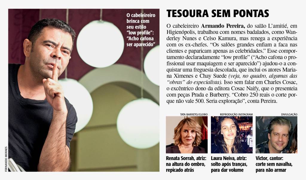 Armando Pereira: o cabeleireiro das descoladas