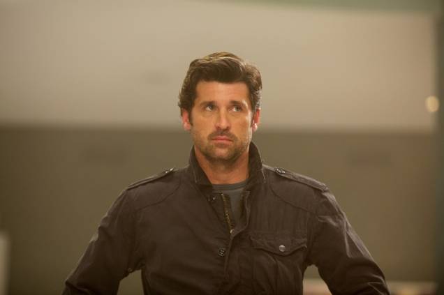 O ator Patrick Dempsey em Assalto em Dose Dupla: ator interpreta um cliente do banco O ator Patrick Dempsey em Assalto em Dose Dupla: ator interpreta um cliente do banco