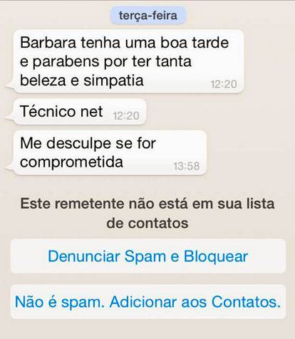 Mensagens telemarketing por Whatsapp