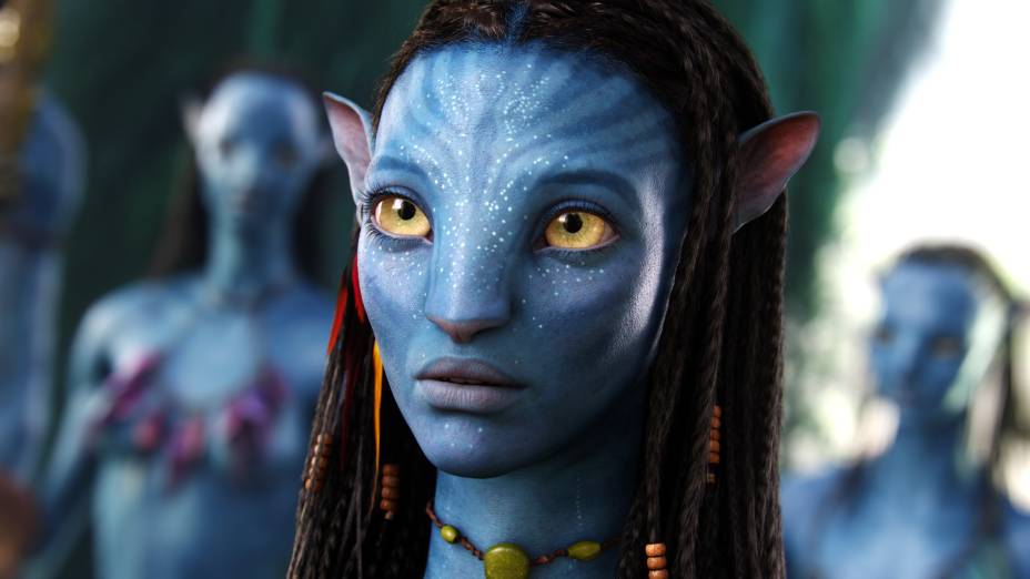 Personagem Neytiri é nativa de Pandora no filme Avatar