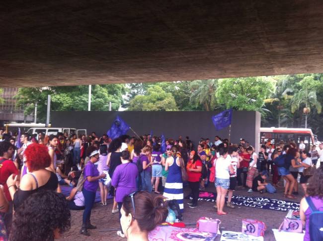 Protesto mulheres contra Cunha
