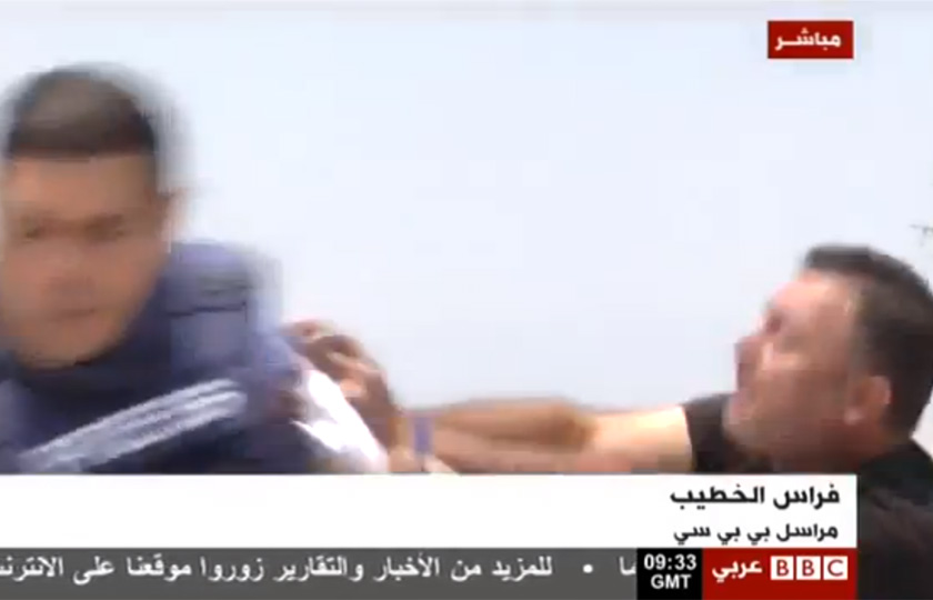 Repórter da BBC é atacado enquanto faz matéria na Faixa de Gaza