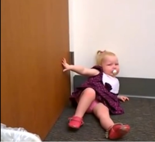 Menina de 2 anos fica desolada ao saber do nascimento da irmã; assista