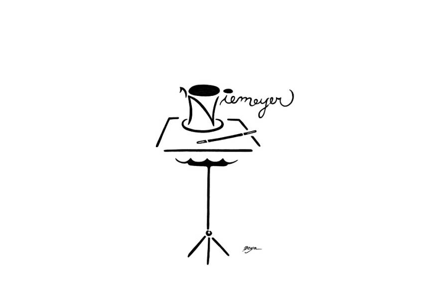 Mostra: traços simples do artista Benjamim Cafalli brincam com o nome do homenageado
