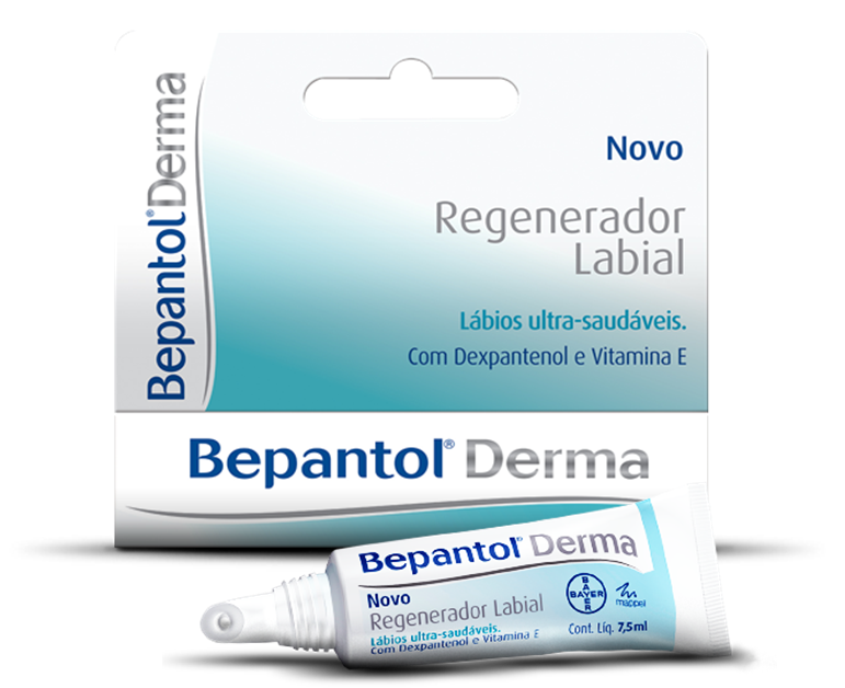 Bepantol Derma - Regenerador Labial. Preço sugerido: R$ 31,90