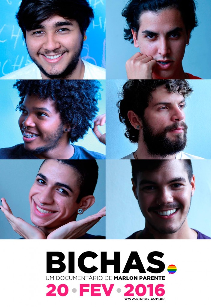 Reprodução do cartaz de divulgação do documentário 'Bichas'