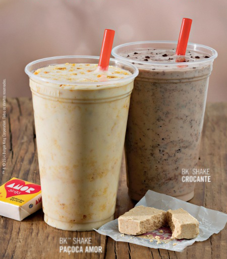 Burger King: milk-shake de paçoca Amor
