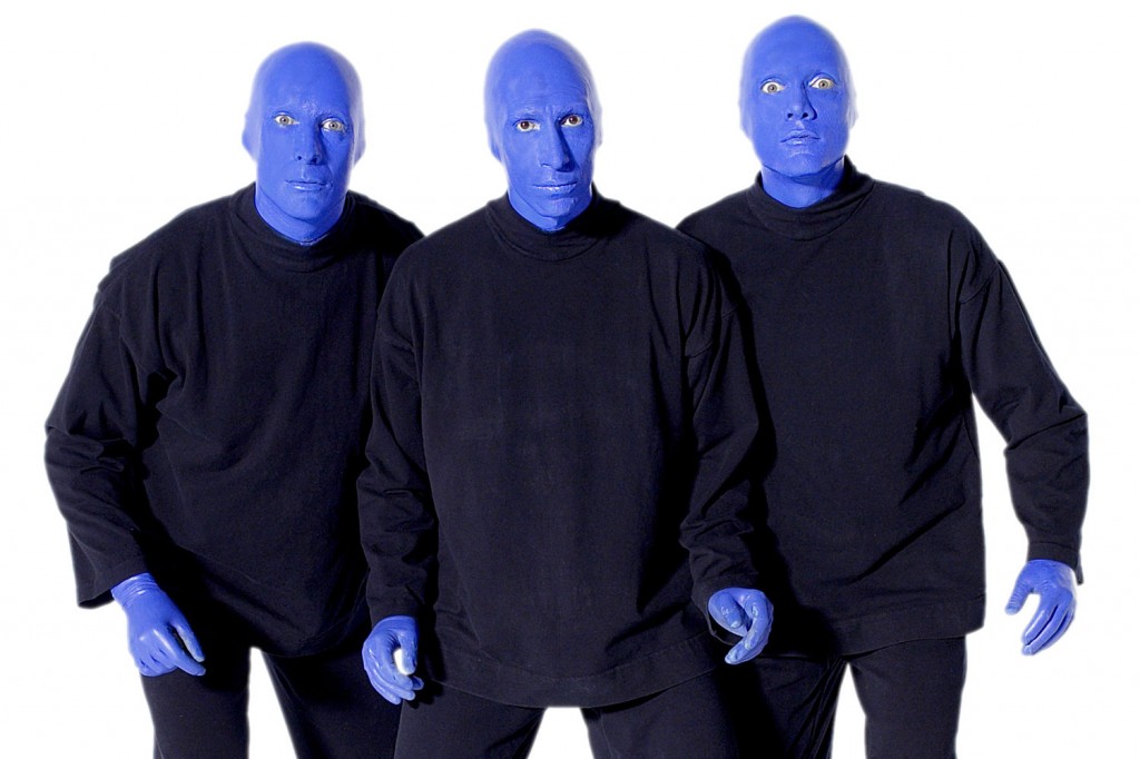 Os garotos do Blue Man Group (Foto: Reprodução)