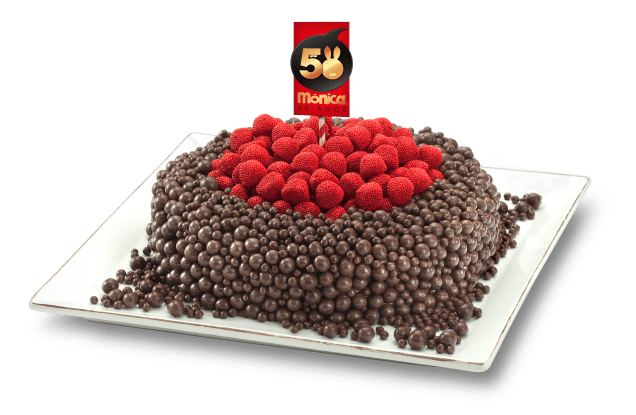 	Receita de bolo foi feita especialmente para os 50 anos da Mônica